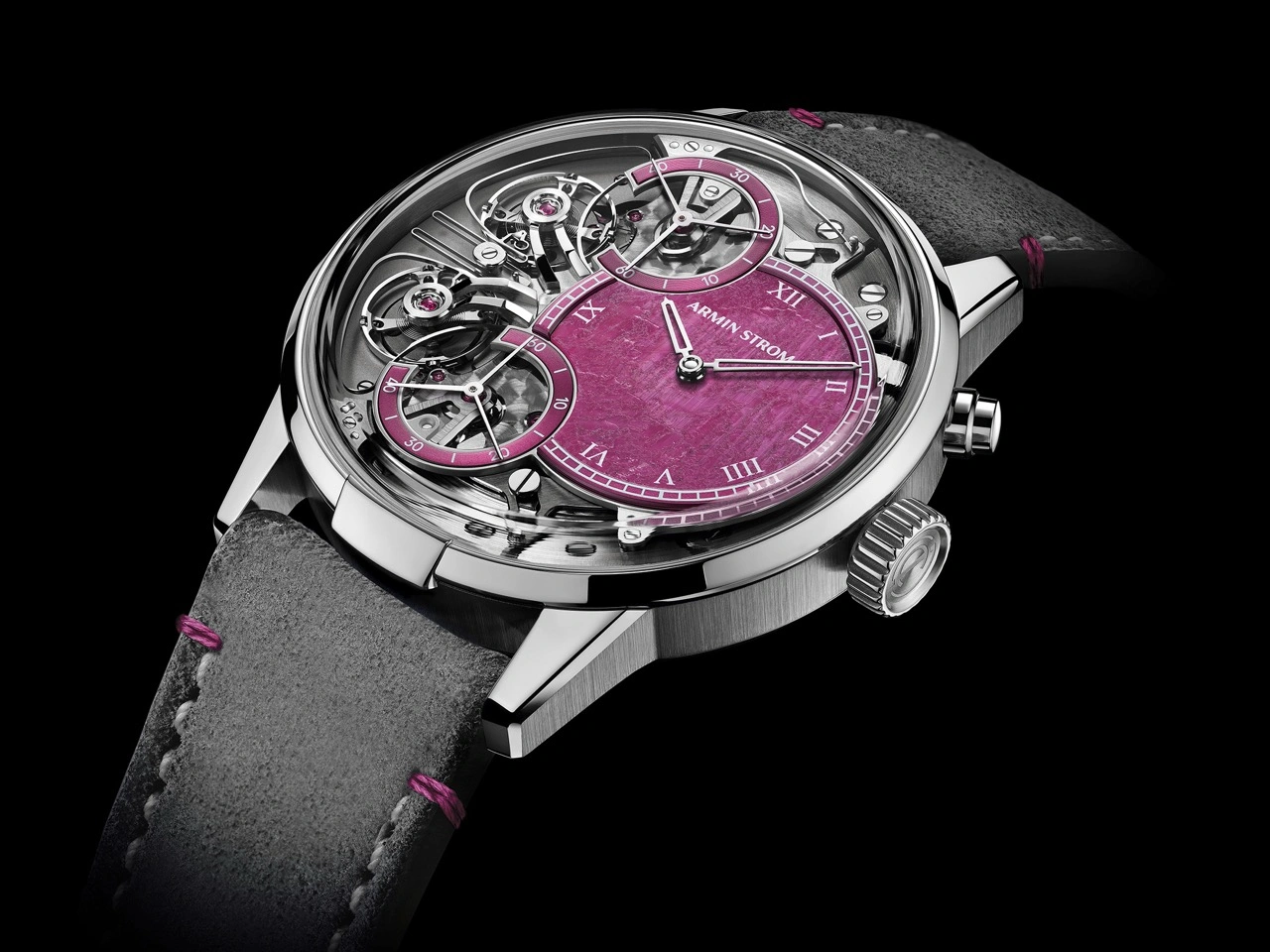 Armin Strom Mirrored Force Resonance Ruby with natural ruby dial