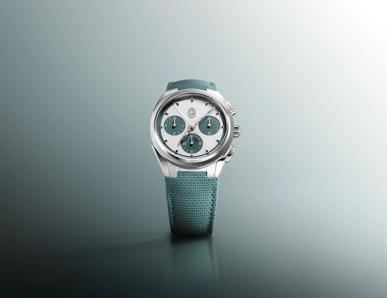 Parmigiani Fleurier Tonda PF Sport Chronograph Steel Silver Verzasca on Verzasca-hued rubber strap