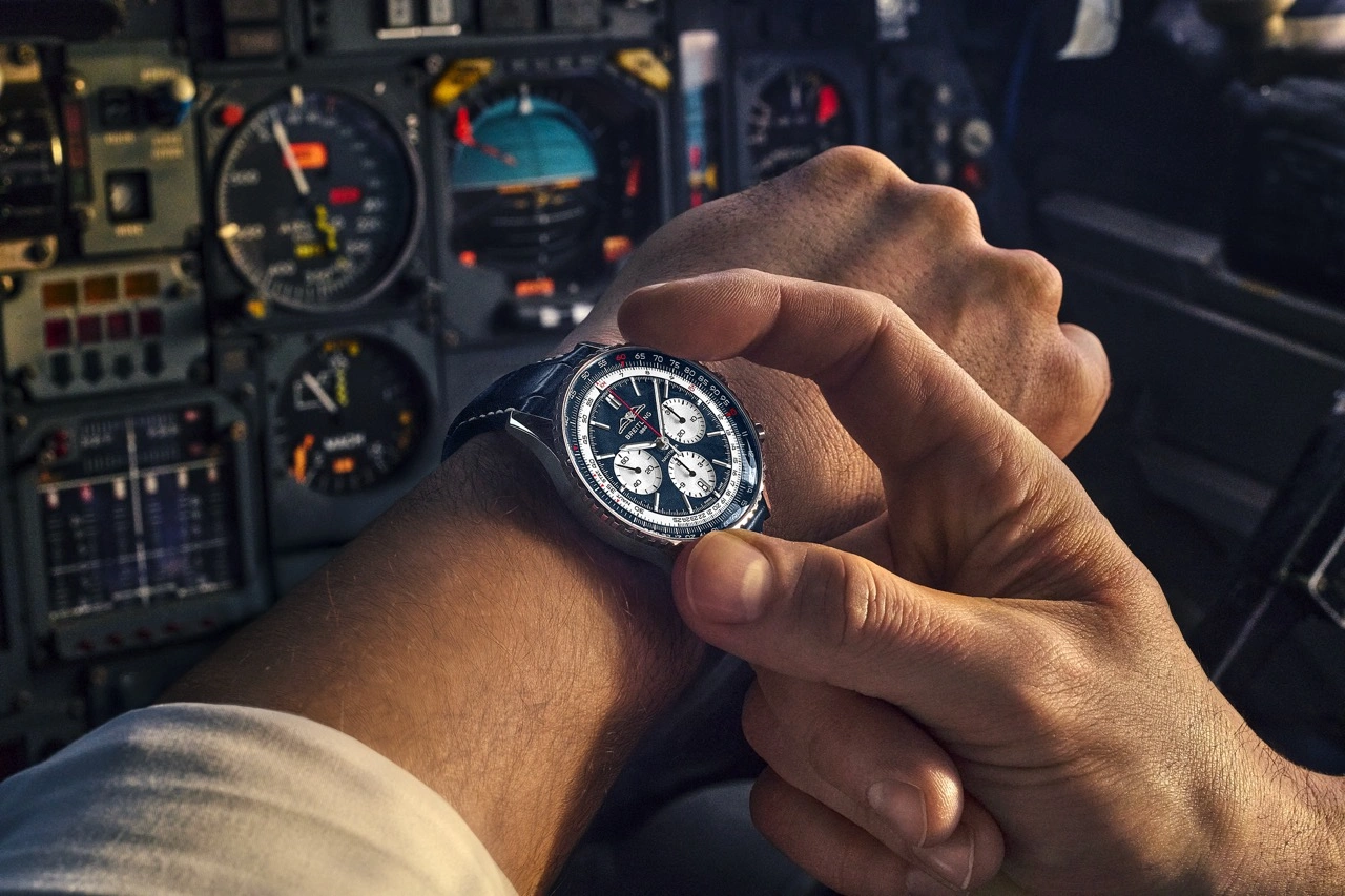 Caseback of the Breitling Navitimer B01 Chronograph 43 Tribute to Concorde showing Concorde engravings