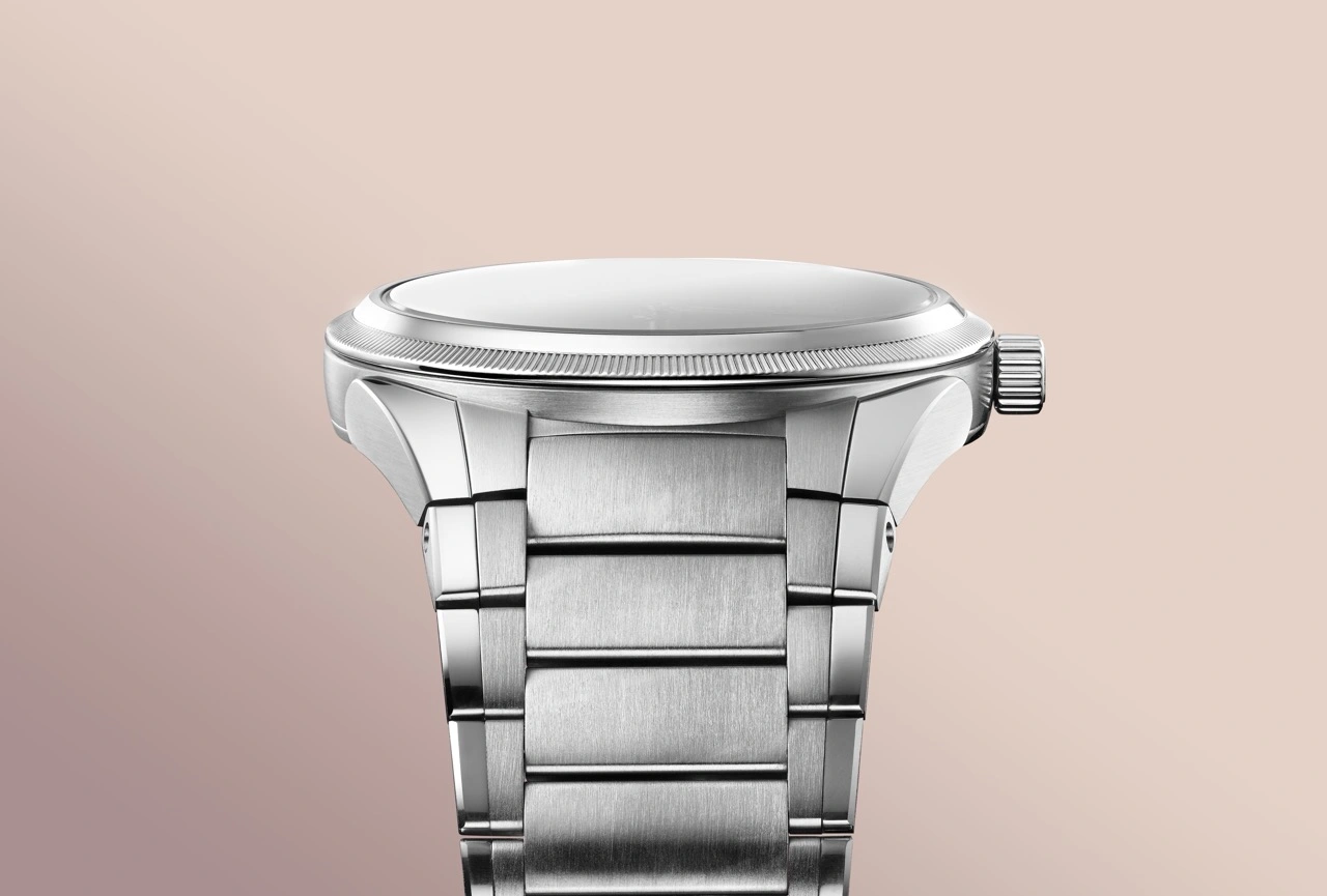Stainless steel bracelet and folding clasp of the Parmigiani Tonda PF Alta Rosa 36mm