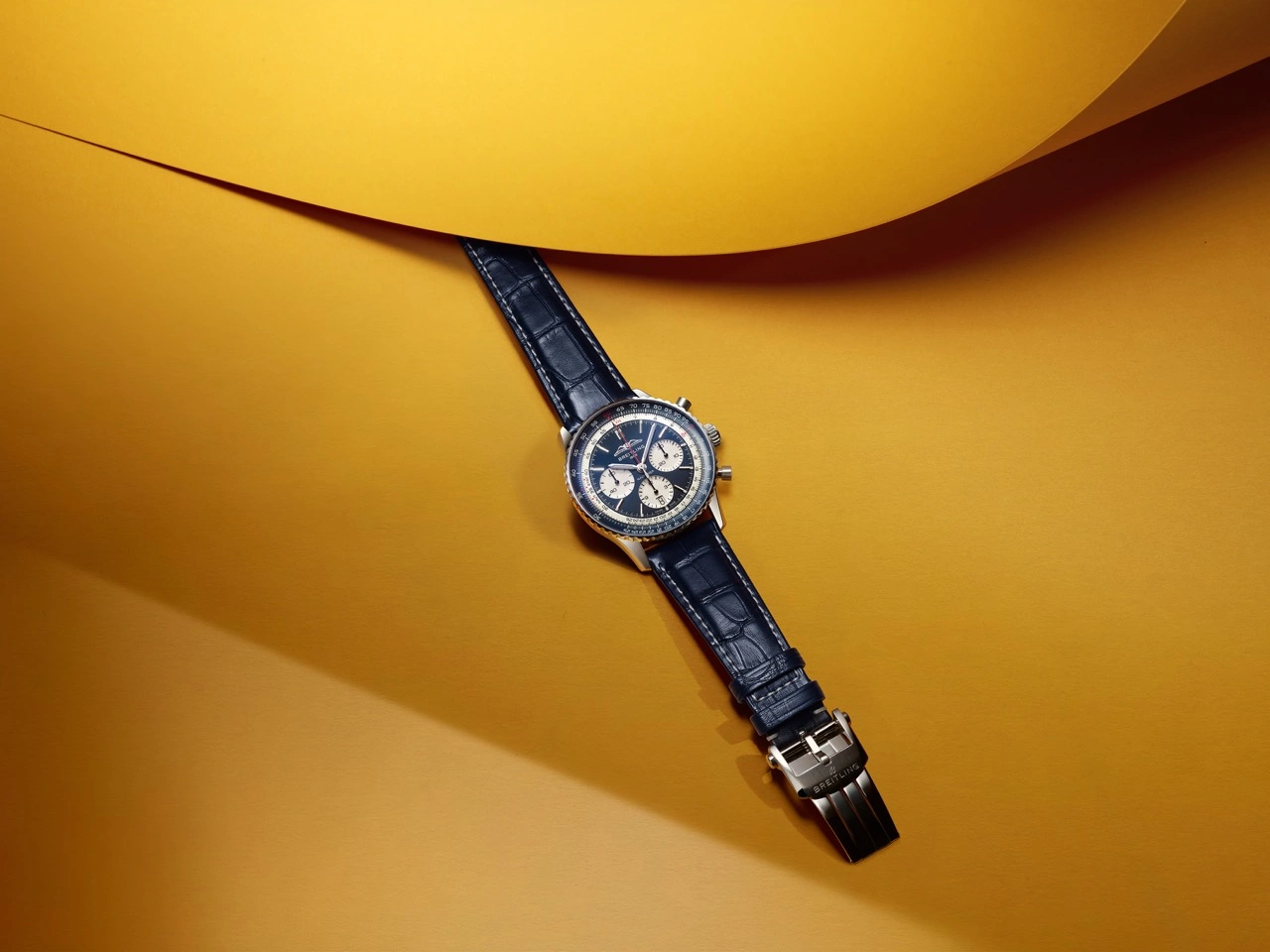Breitling Navitimer B01 Chronograph 43 Tribute to Concorde with blue dial and white subdials