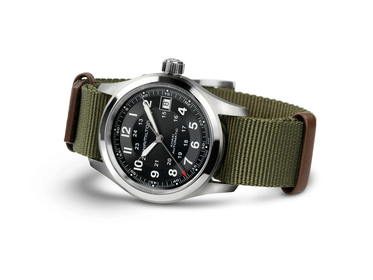 Hamilton Khaki Field Auto 38mm Call of Duty Special Edition on khaki green NATO strap