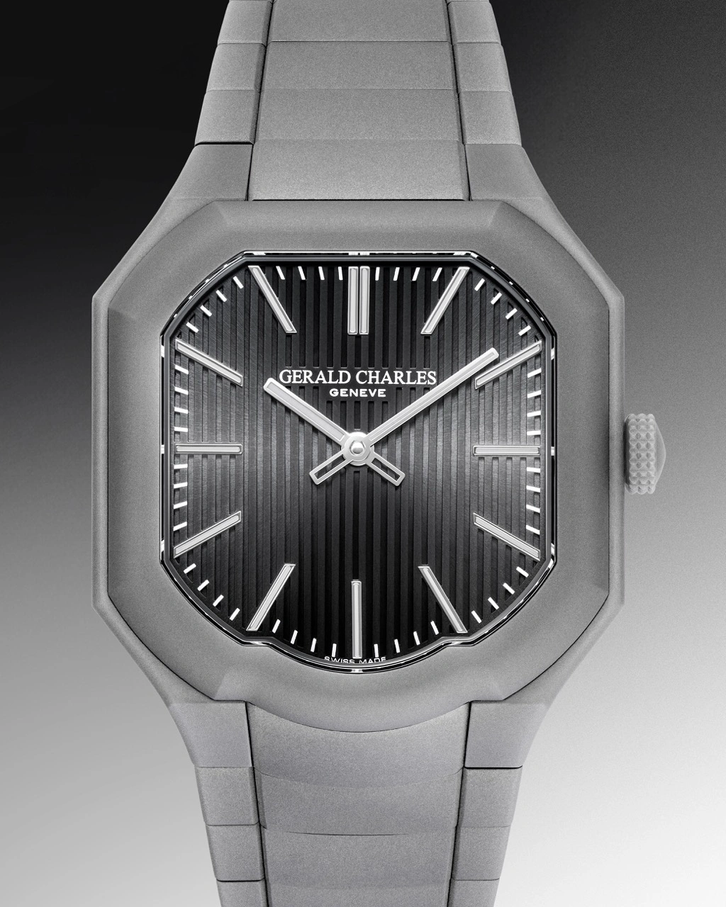 Caseback of the Gerald Charles Masterlink Boutique Edition revealing GCA1000 micro-rotor movement