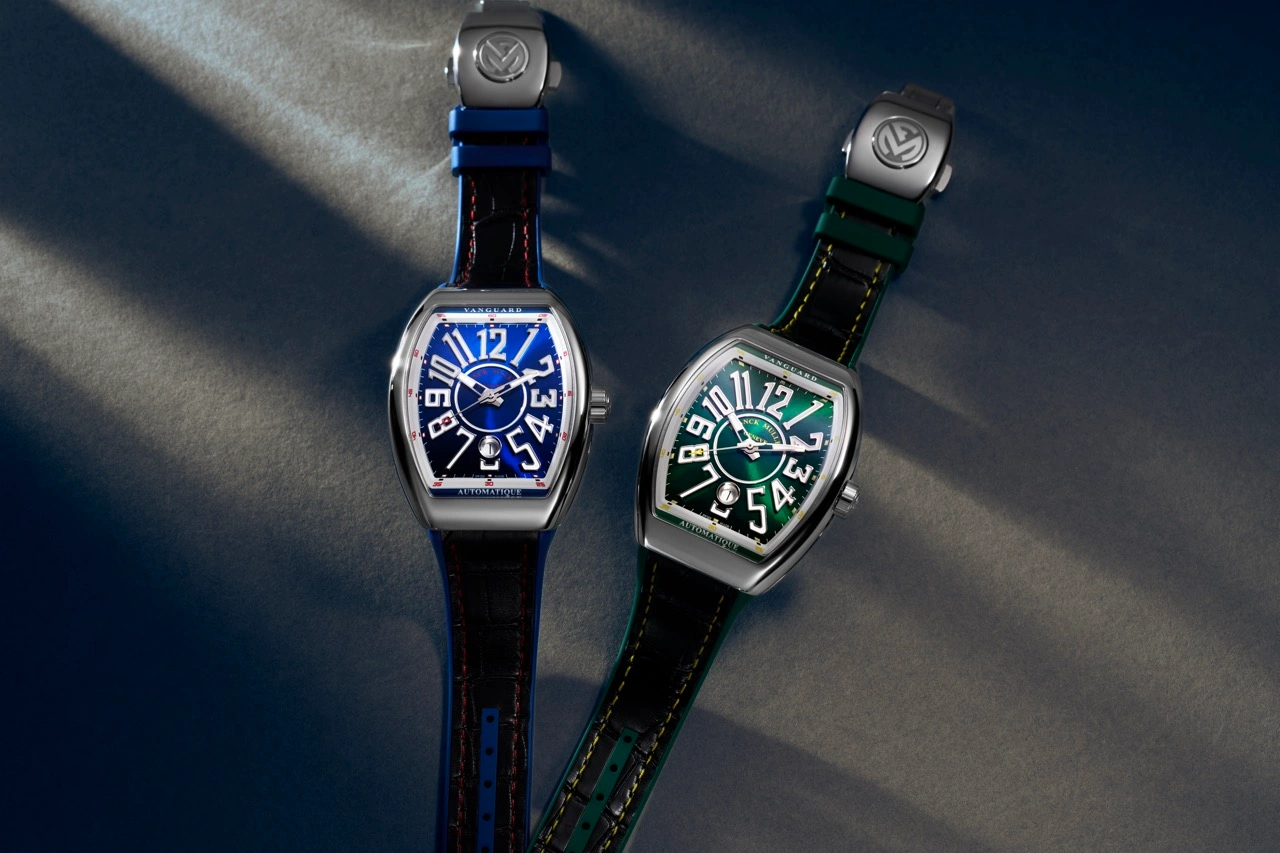 Franck Muller Vanguard Sport Asia-Pacific edition with curved case and vibrant dial