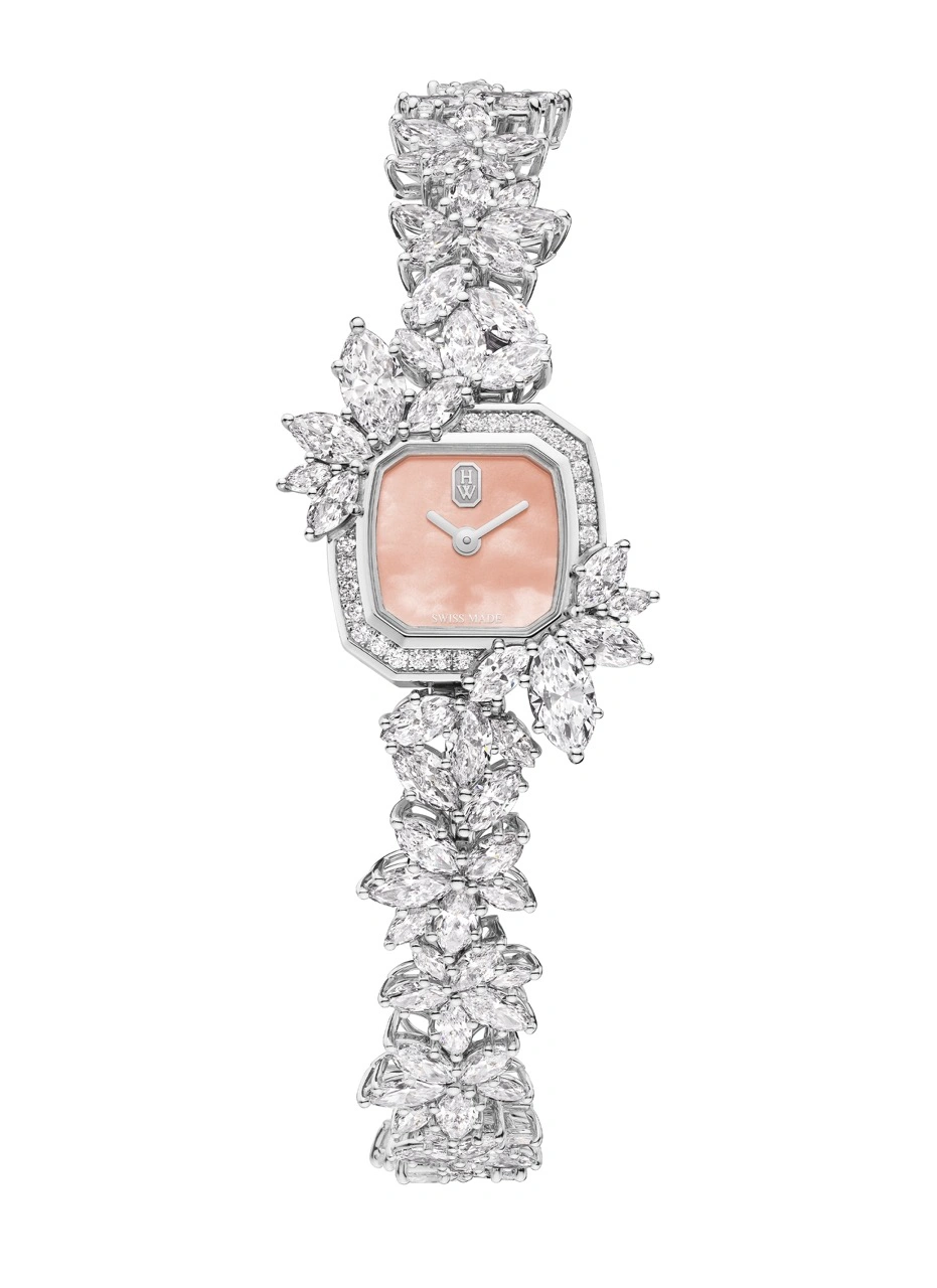Harry Winston Precious Emerald pink sapphire and diamond wristwatch