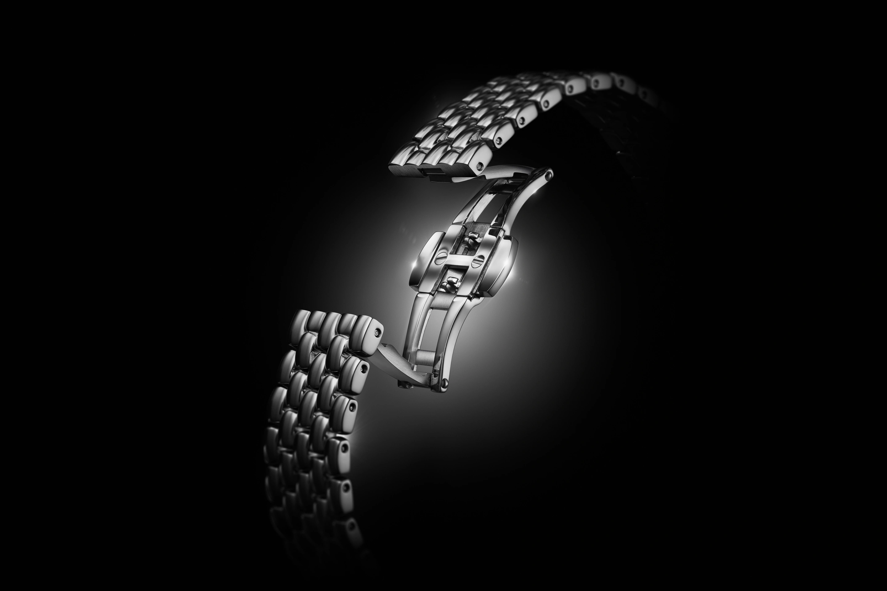 Close-up of Dennison ALD Dual Time “Shades” Dial with light-reactive surface