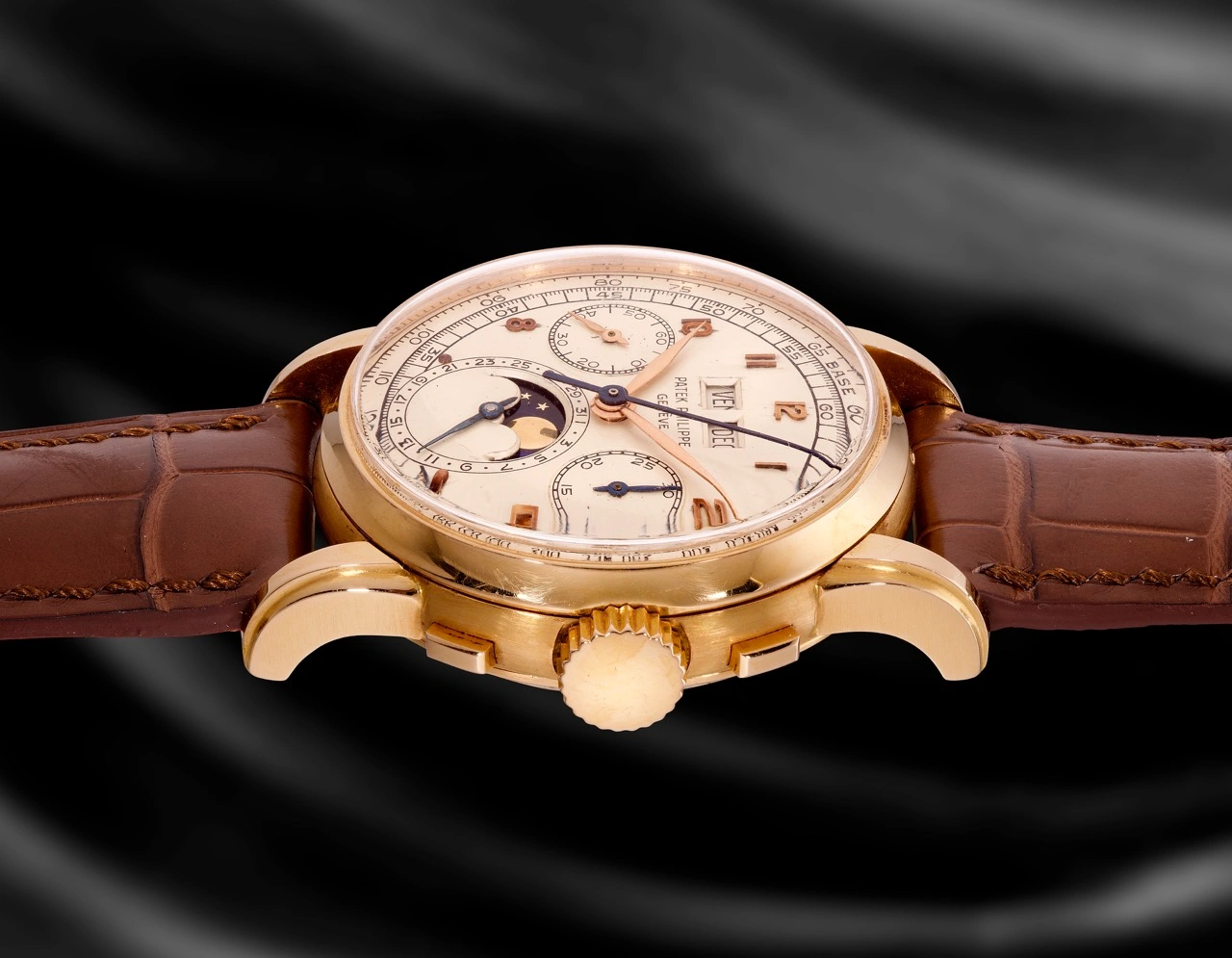 Display of Phillips Hong Kong Watch Auction XXII highlights including rare vintage Patek Philippe references