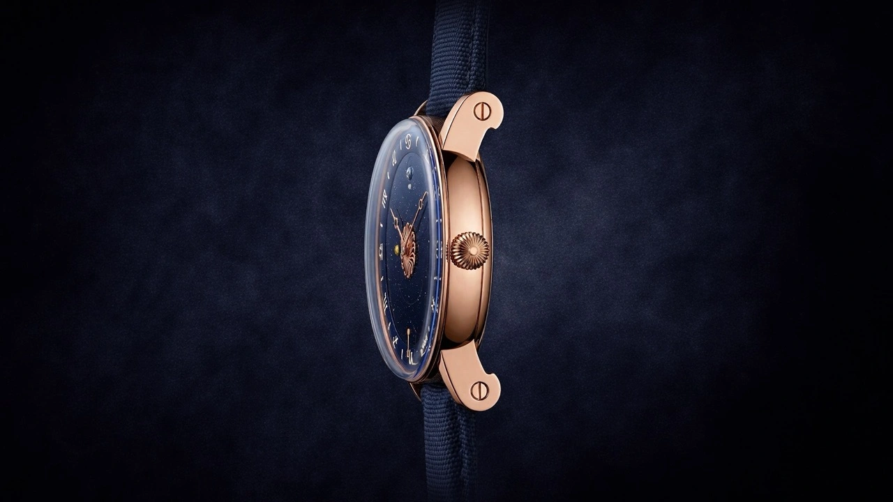 Caseback view of the Christiaan van der Klaauw Venus Zodiac and Venus Annual Calendar showing the CKM-01 movement