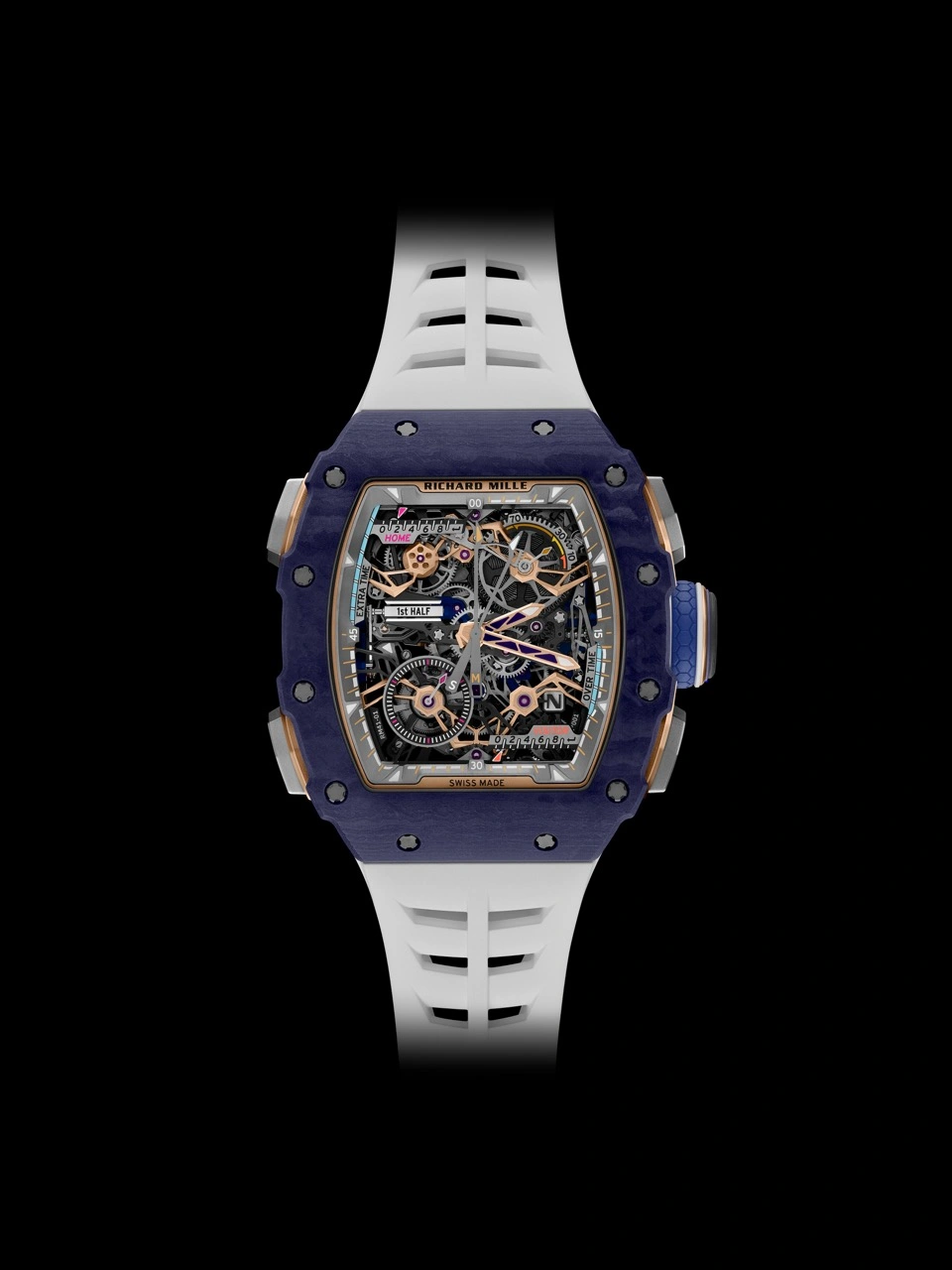 Richard Mille RM 41-01 Tourbillon Soccer in Red Carmin Basalt TPT® with skeletonised movement