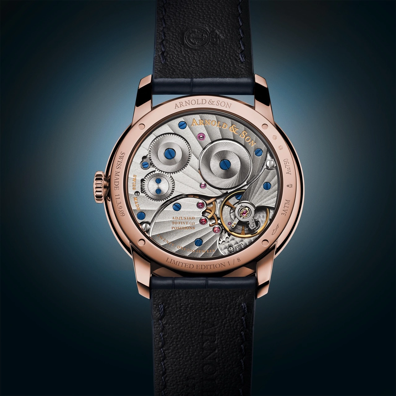 Arnold & Son HM Pietersite in red gold and steel with Namibian pietersite dial