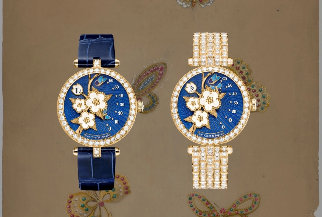 Van Cleef & Arpels Lucky Spring creations combining butterflies, blossoms and foliage