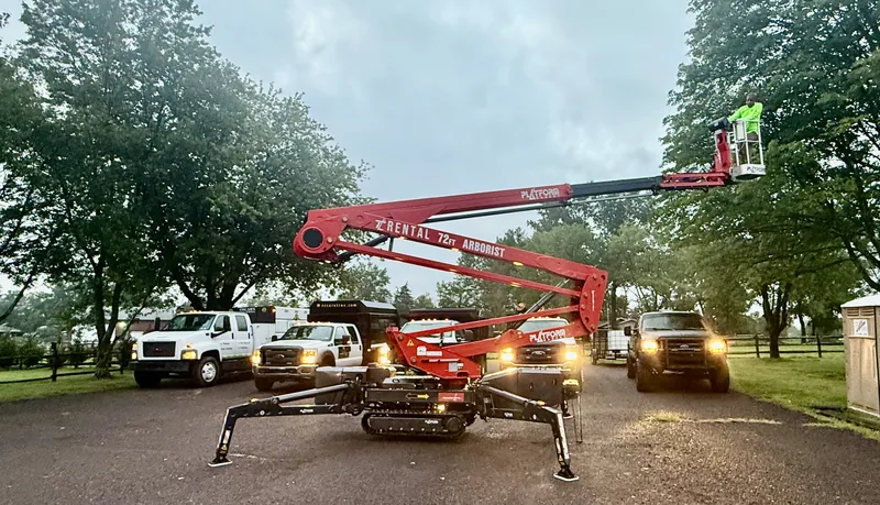 Aerial lift tree service