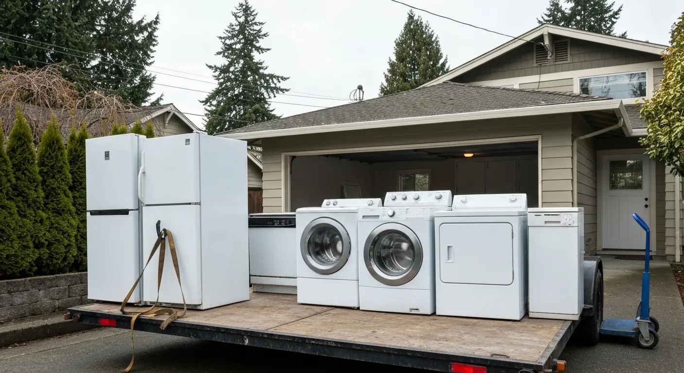 Appliance hauling from Battleground area