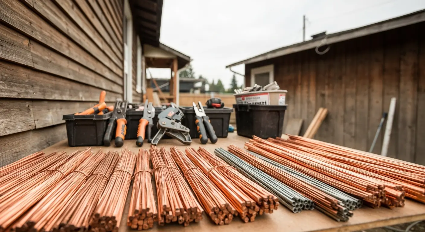 Copper wire and electrical metal removal