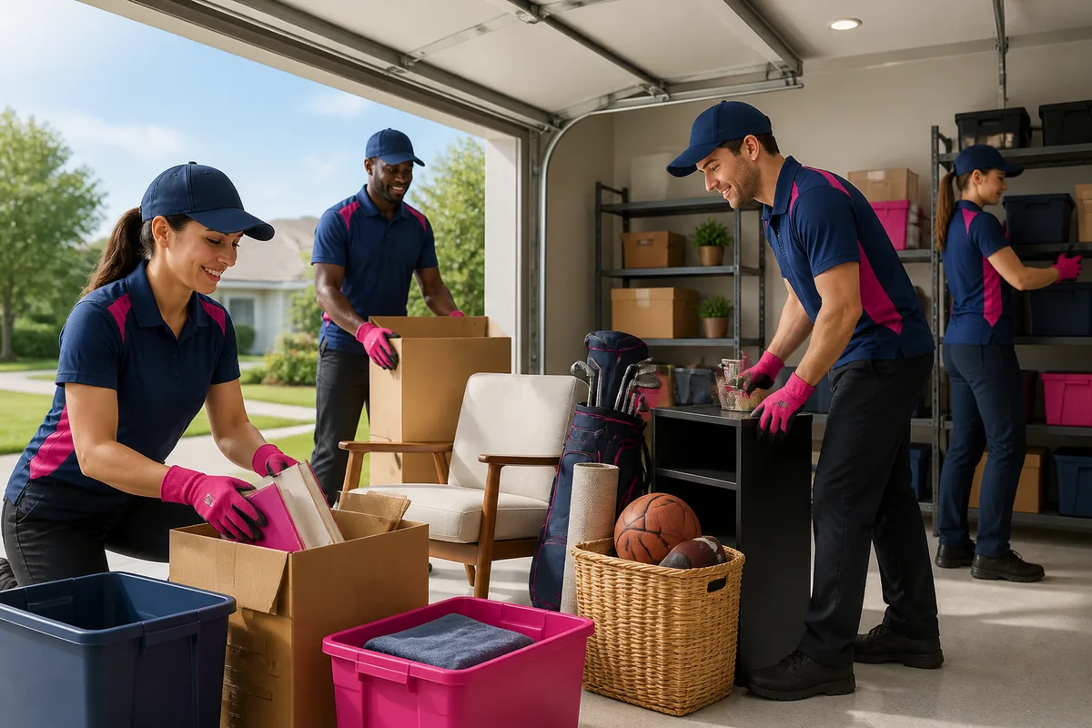 Representative garage cleanout service