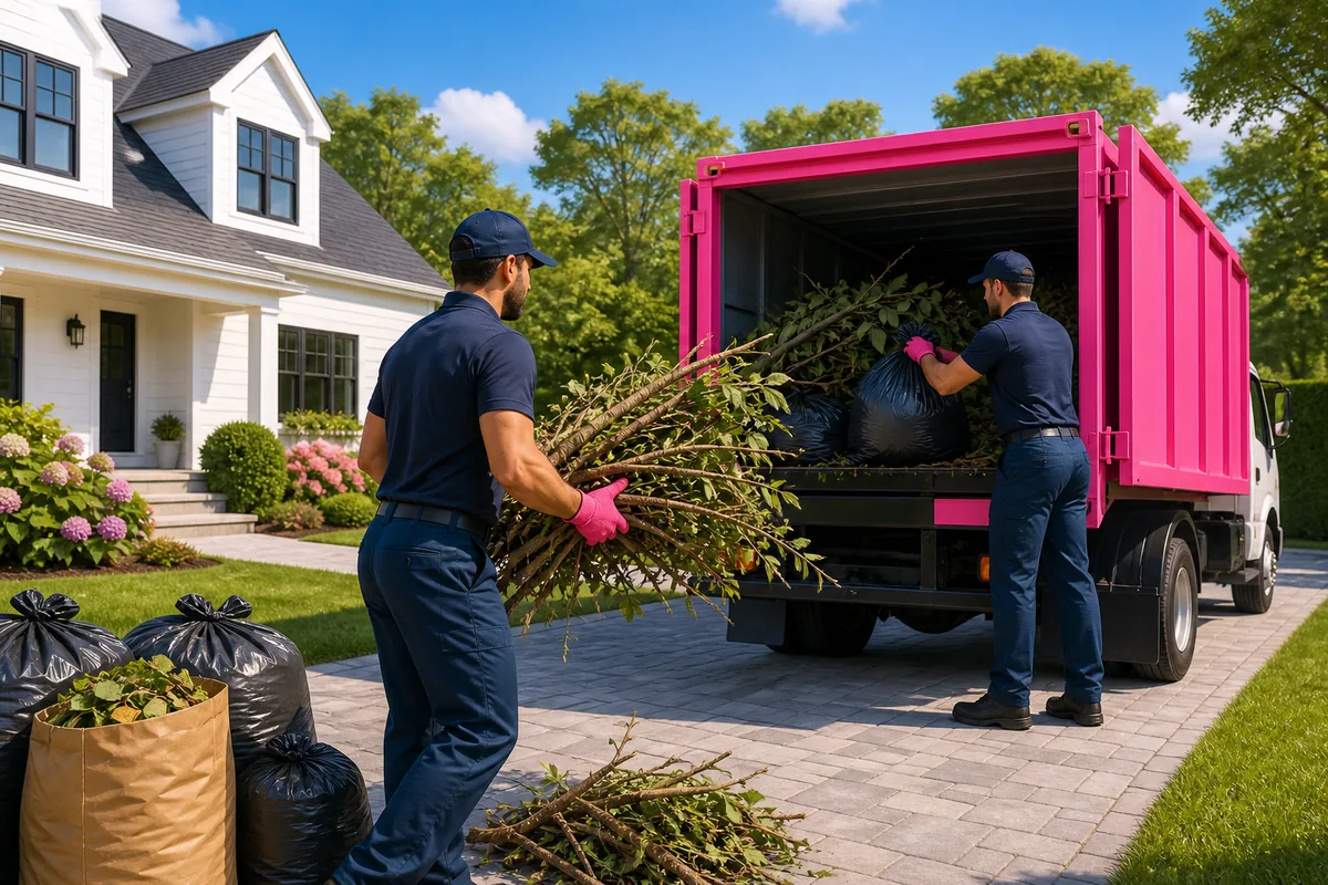 Representative yard debris removal service