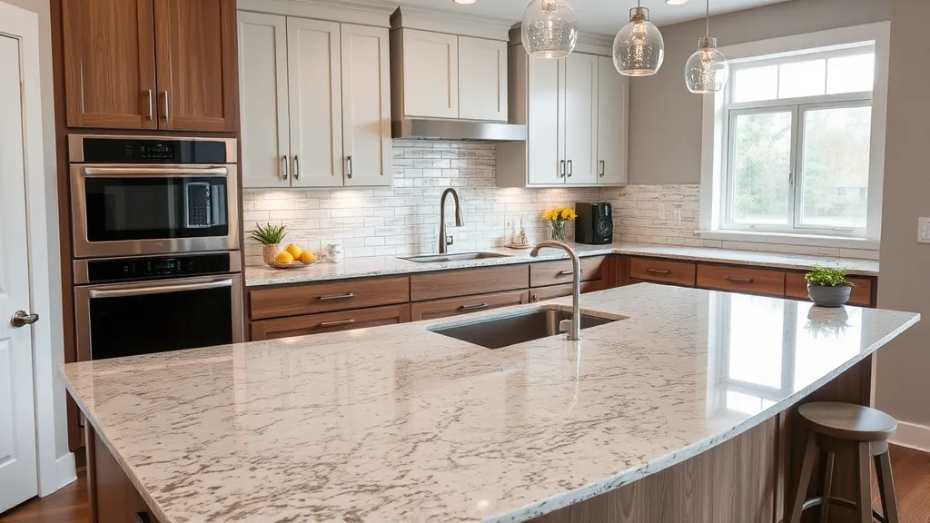 Quartz countertop installation projects in East Chicago IN showcasing sleek designs and expert craftsmanship
