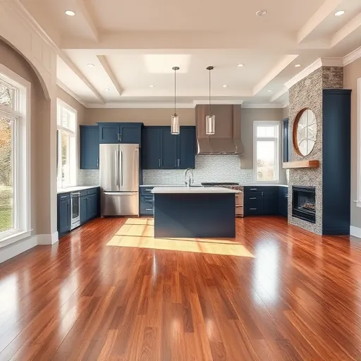 Modern remodeled interior in East Chicago IN showcasing elegant design and stylish decor without any people present