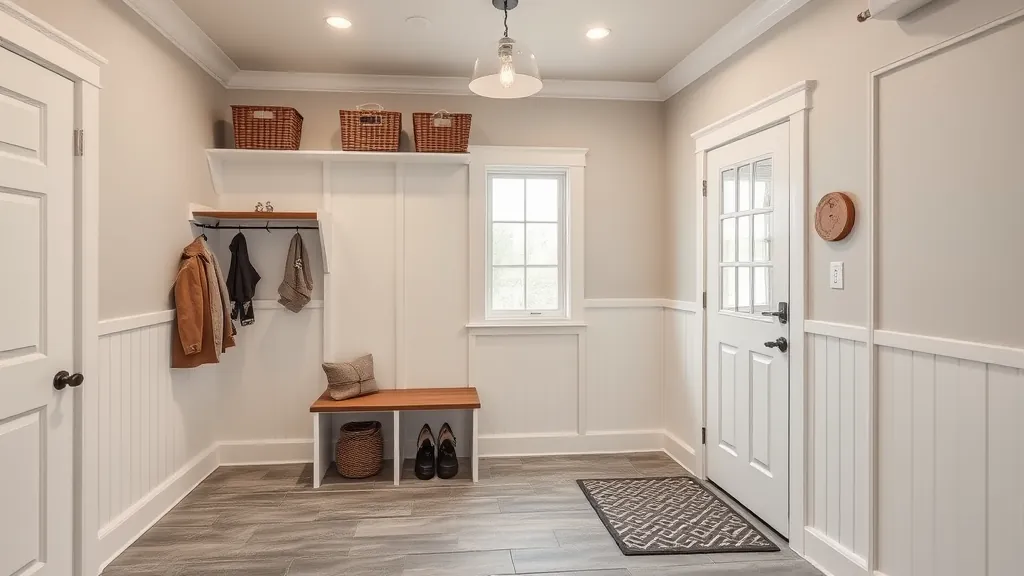 Mudroom remodeling project showcasing stylish designs in East Chicago, IN