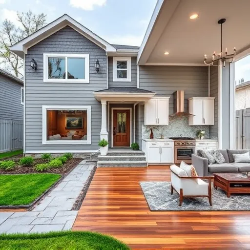 Completed home remodeling project showcasing modern design in East Chicago, IN with elegant finishes and spacious layout