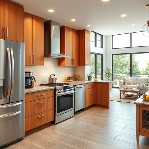 Beautifully renovated kitchen in Indiana Harbor IN with sleek cabinetry, modern appliances, and natural light enhancing elegance.