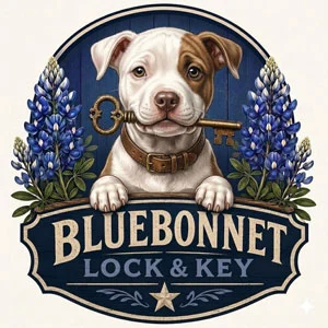 Bluebonnet Lock & Key logo