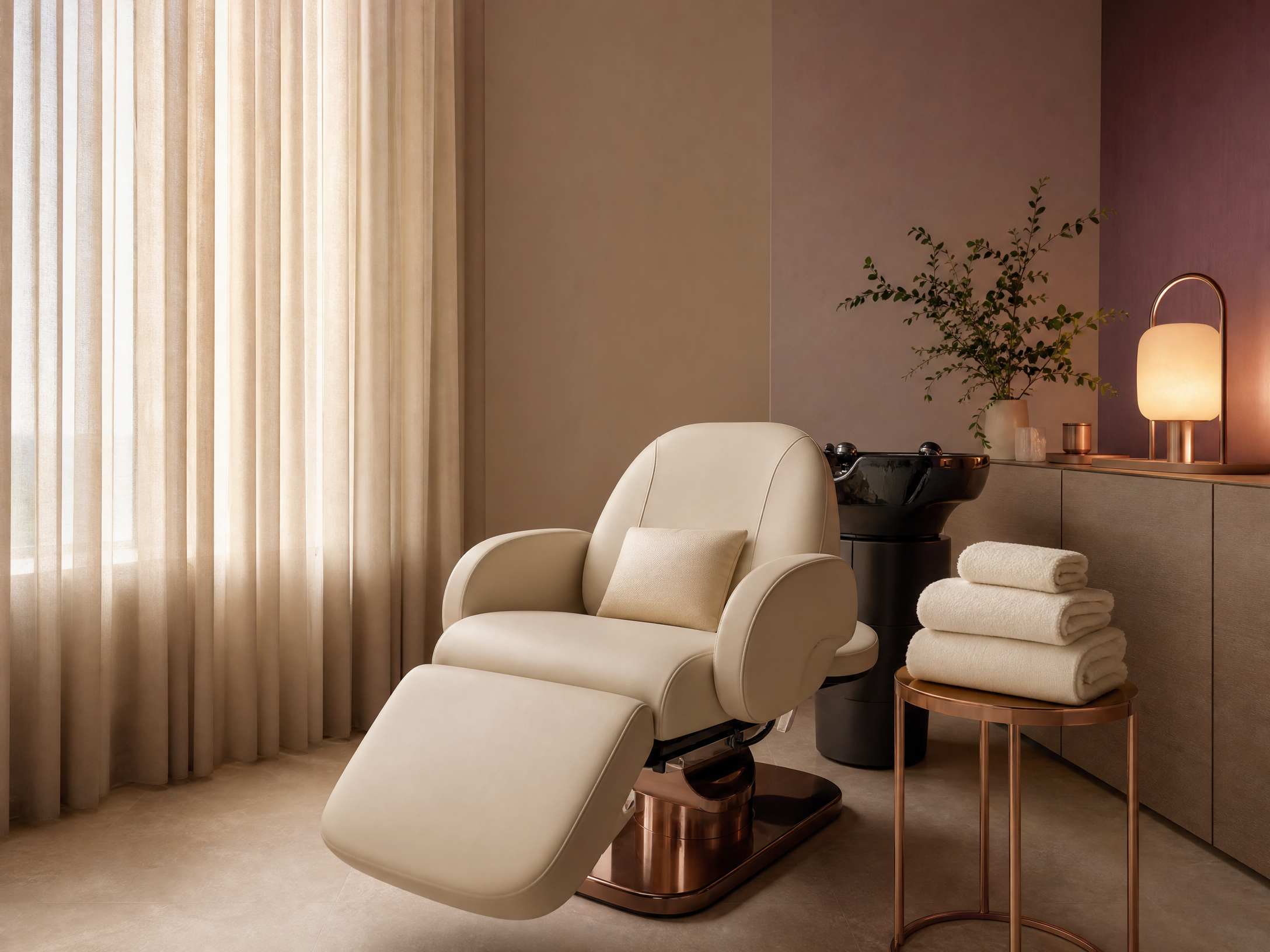 Serene private salon suite