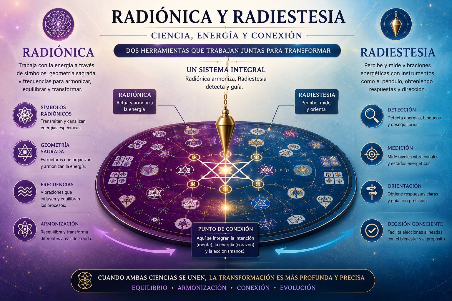 Radiónica y Radiestesia — Ciencia, Energía y Conexión