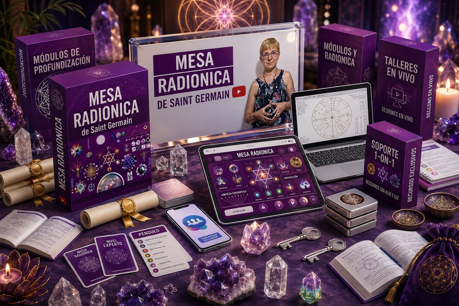Mesa Radiónica de Saint Germain - Contenido completo