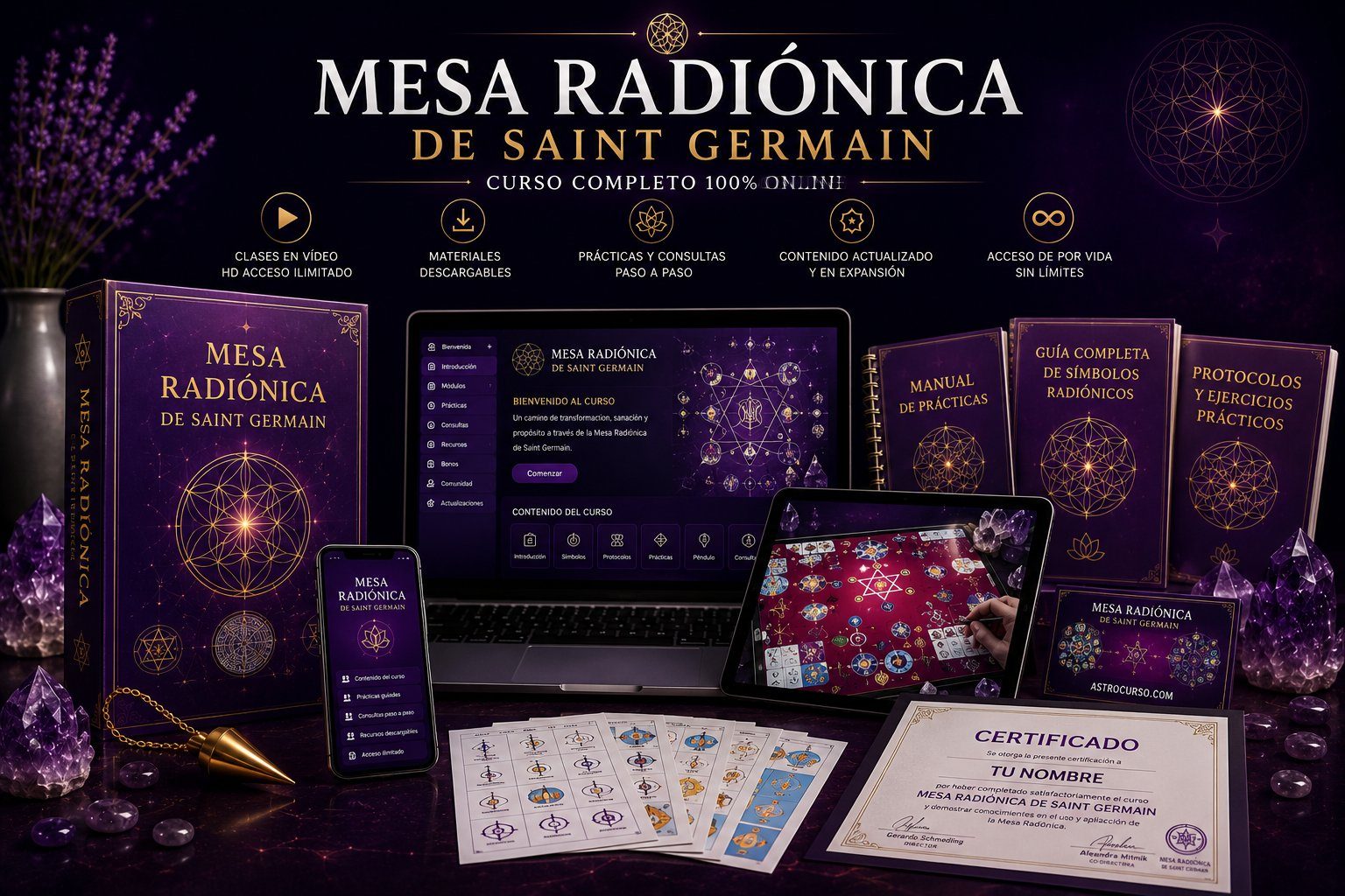 Mesa Radiónica de Saint Germain - Curso Completo