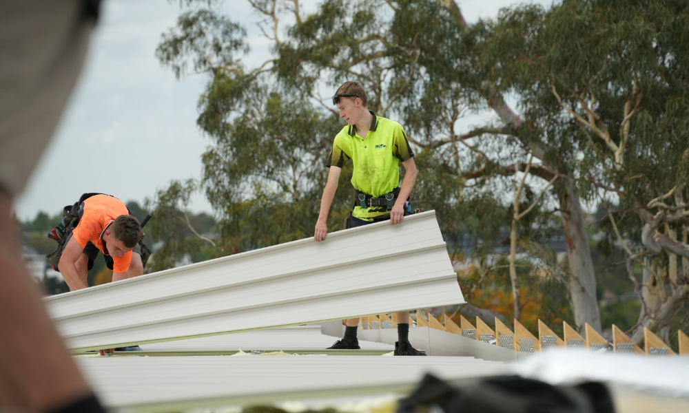 Australian tradie on a job site