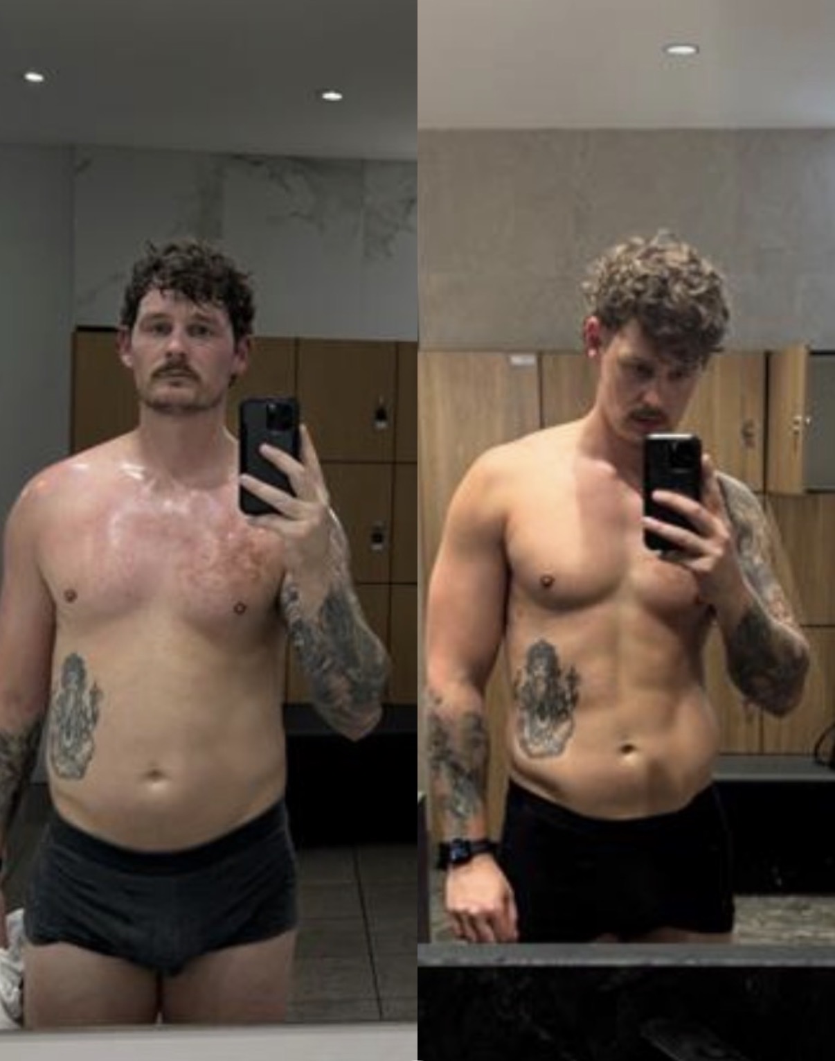 Client before and after