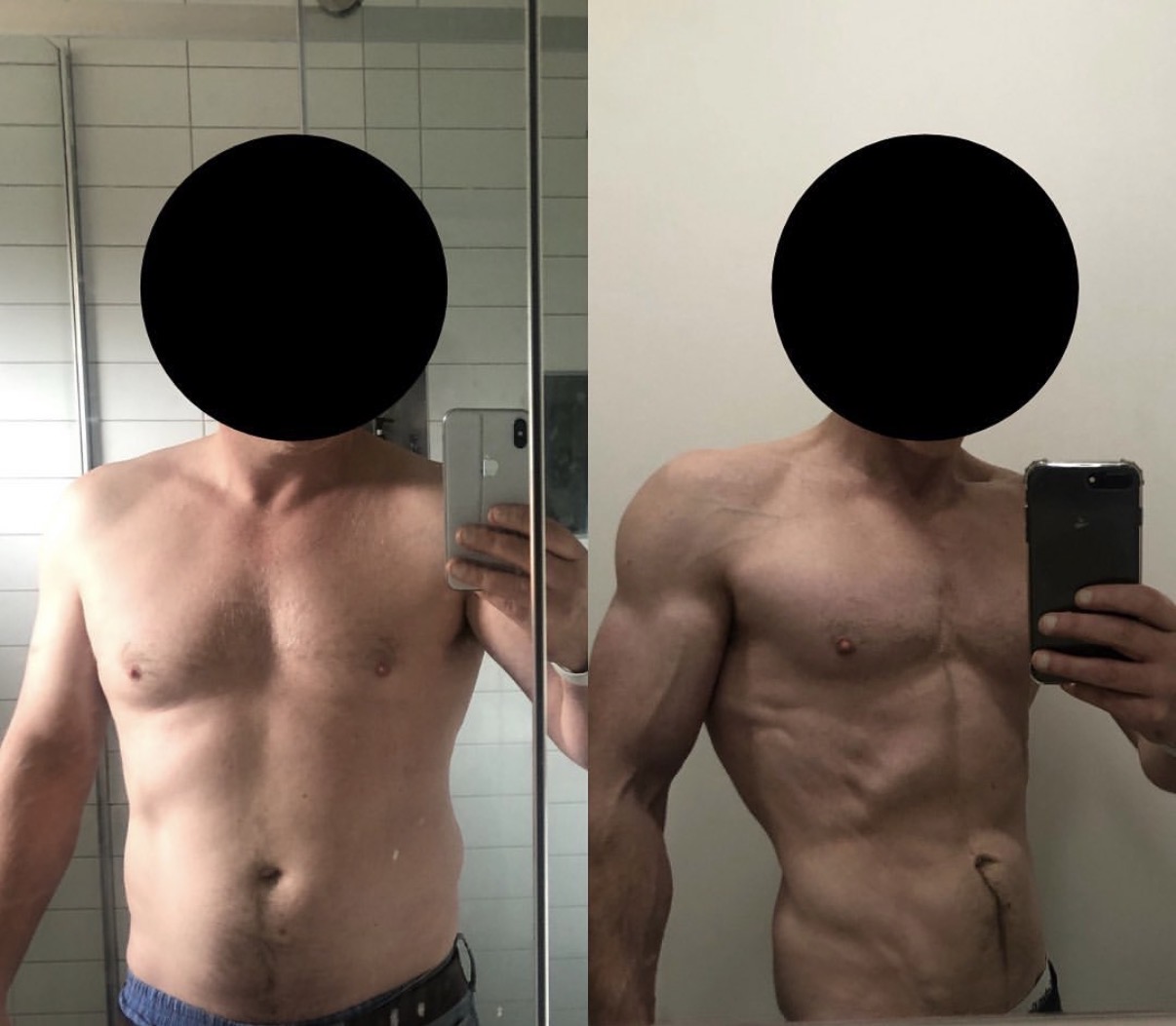 Client before and after