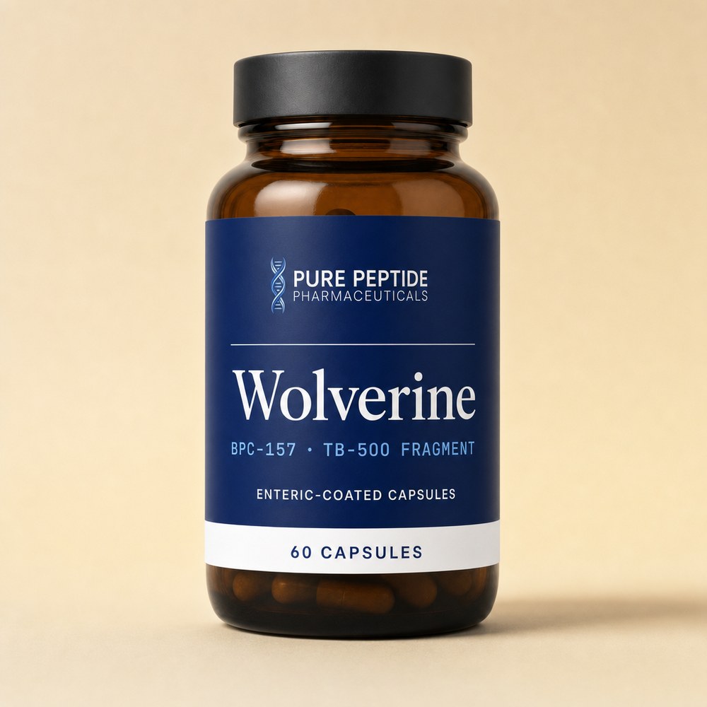 Wolverine amber glass bottle