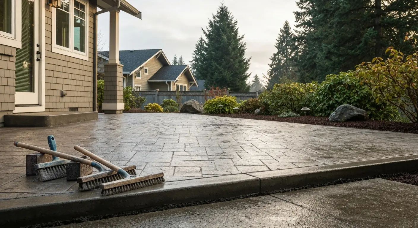 Concrete patio project