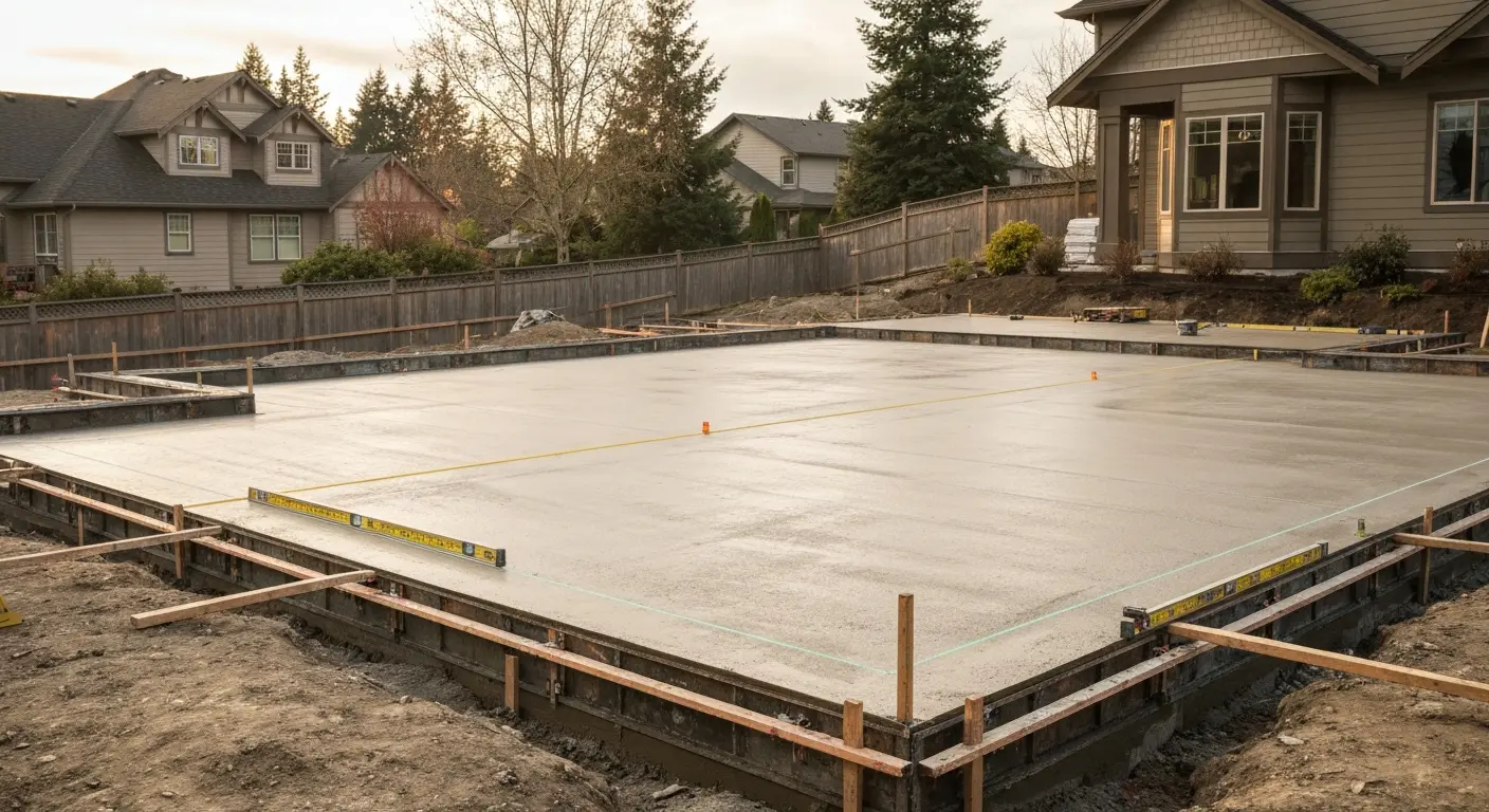 Concrete foundation work