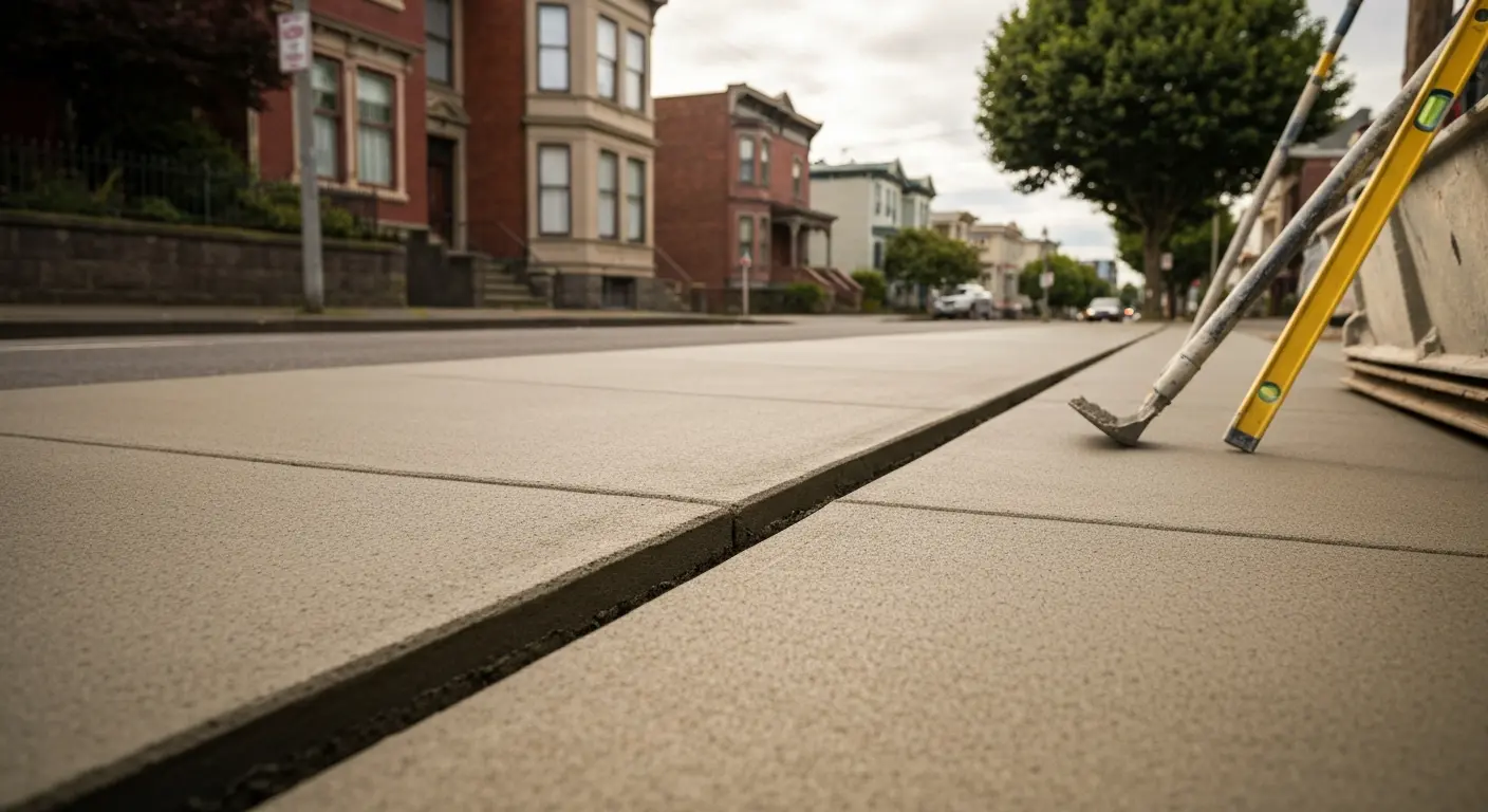 Sidewalk repair project