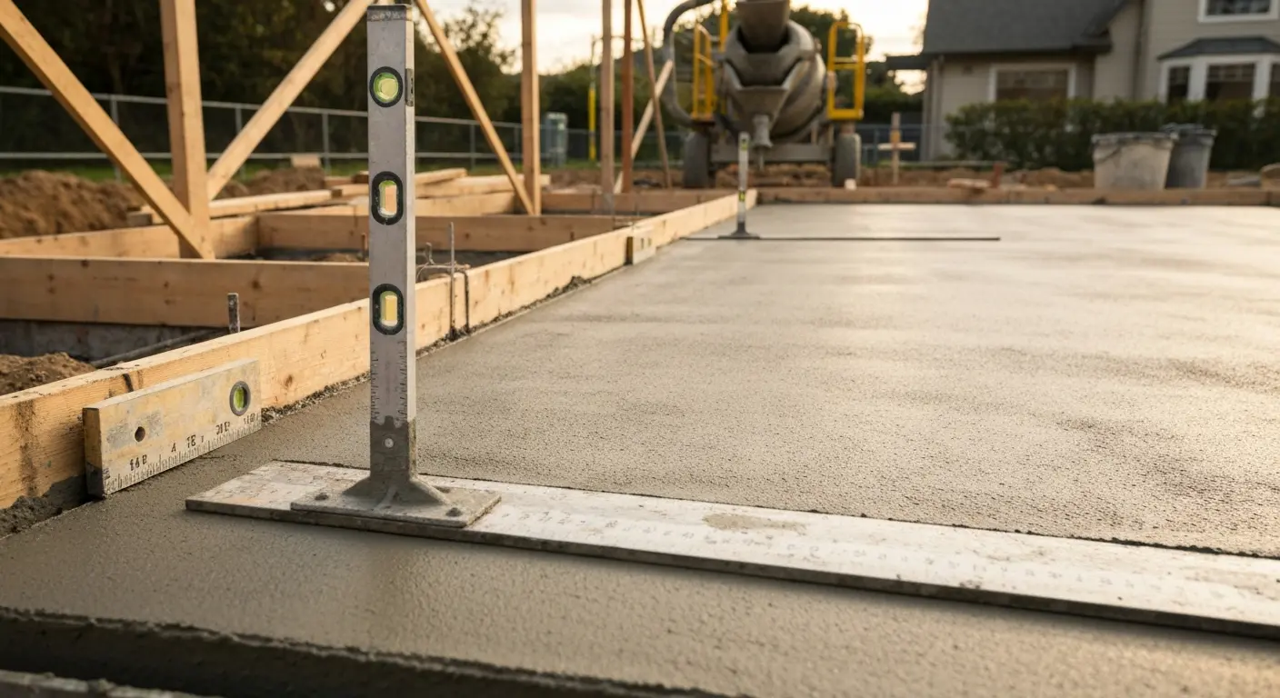 Foundation concrete pour