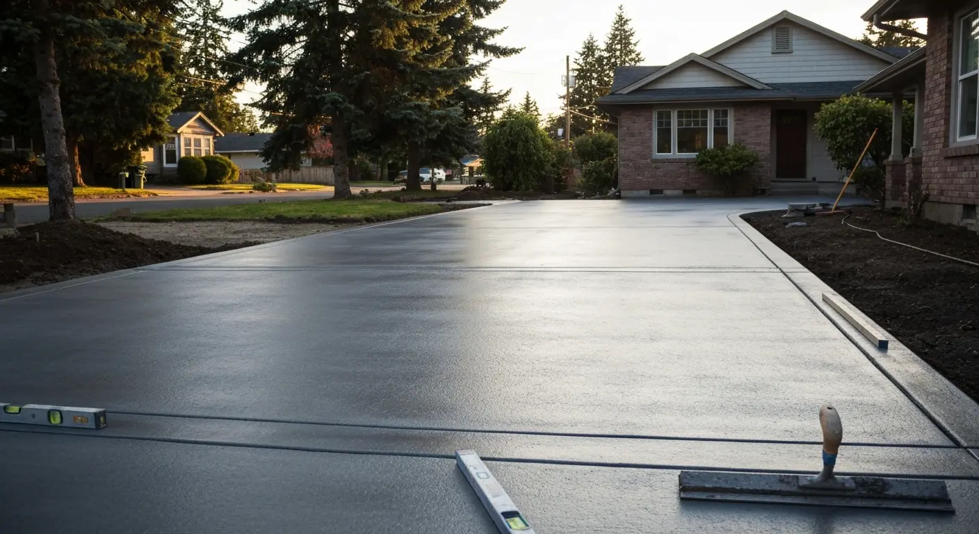 Driveway concrete project