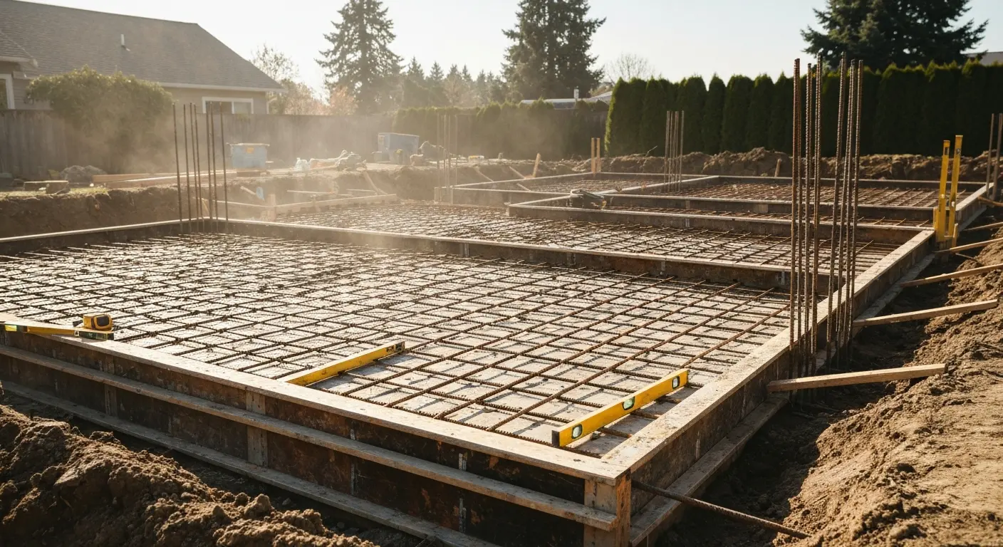 Foundation concrete work