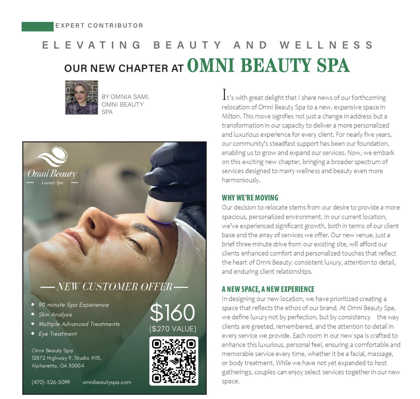 Elevating Beauty and Wellness: Our New Chapter at Omni Beauty Spa