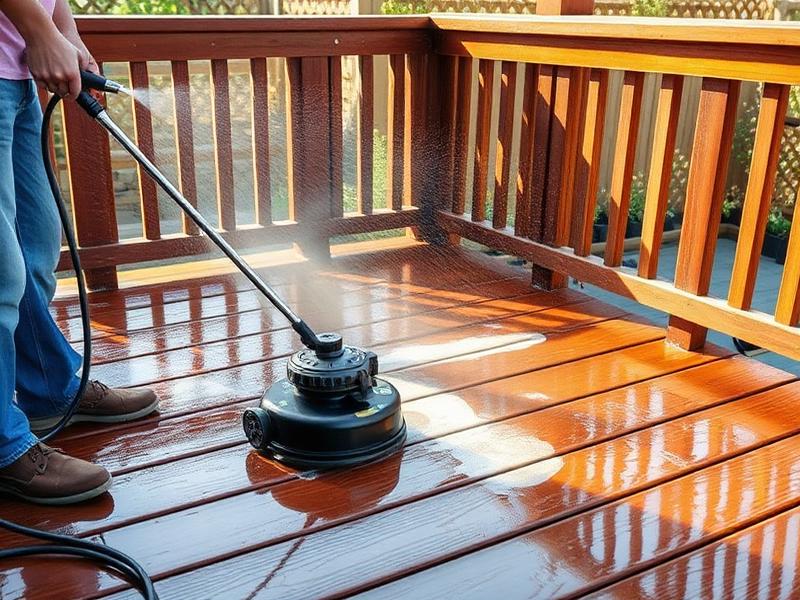 Deck cleaning service