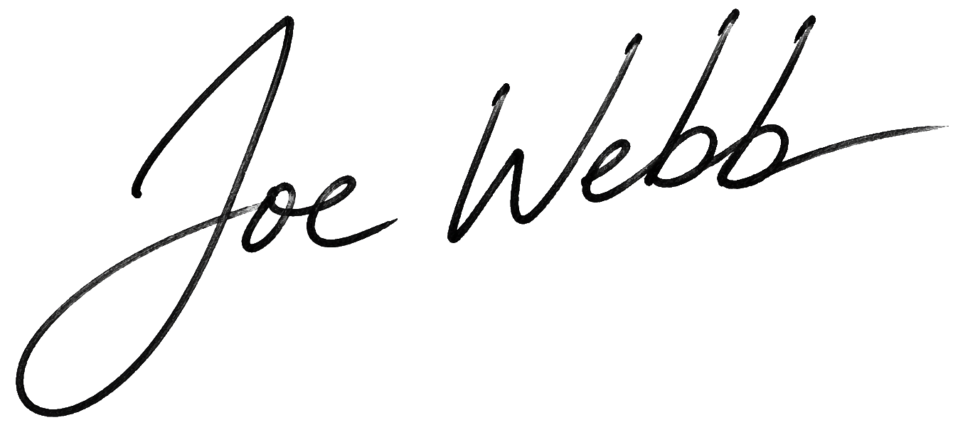 Joe Webb signature