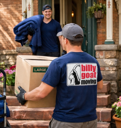 Fort Collins moving company loading furniture into a truck during a residential move Fort Collins moving company loading furniture into a truck during a residential move