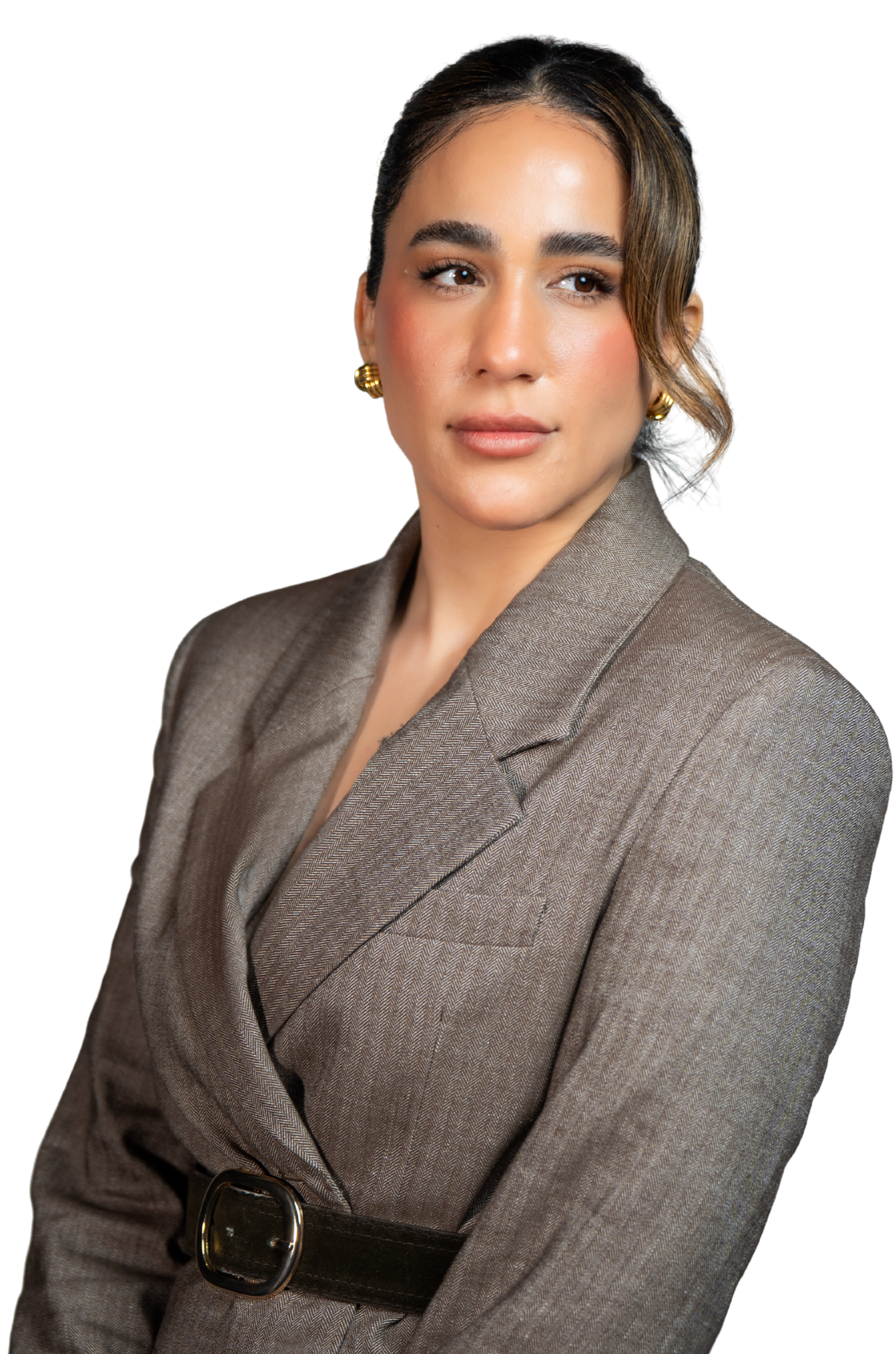 Nicole Molina en su espacio de trabajo