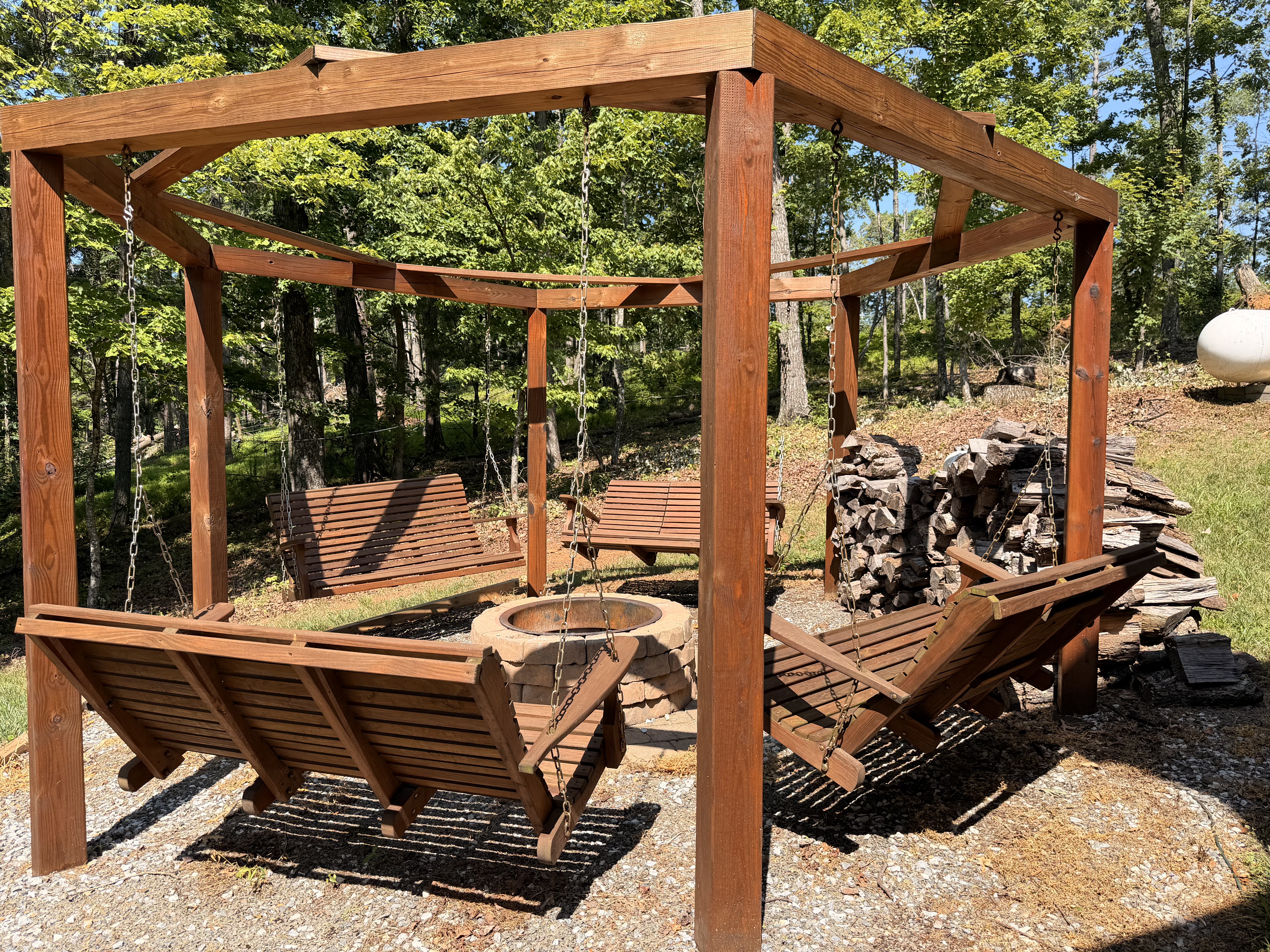 Cabin Porch & Deck View