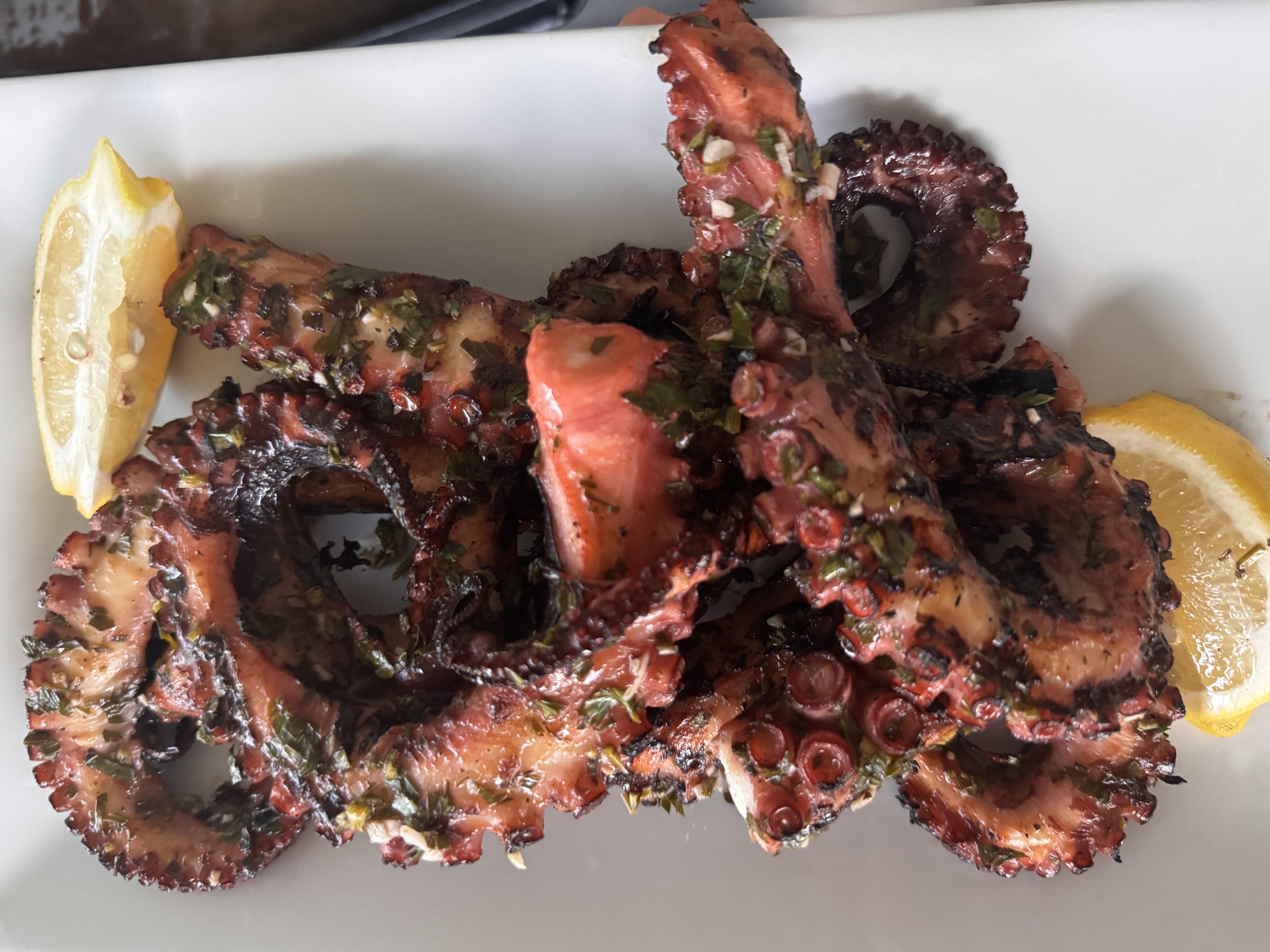 bbq grilled octopus