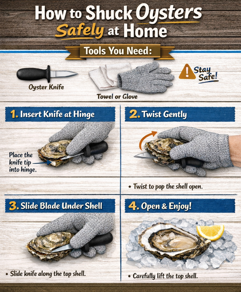 How to Shuck Oysters Safely at Home How to Shuck Oysters Safely at Home