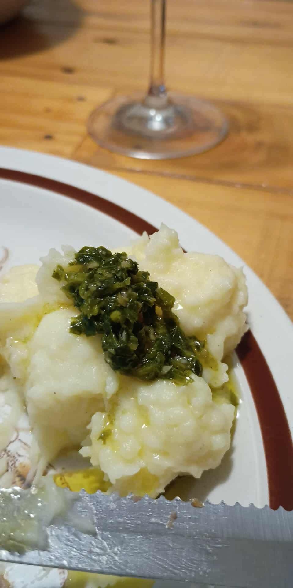 Mash Potatoes with Chimichurri Mash Potatoes with Chimichurri