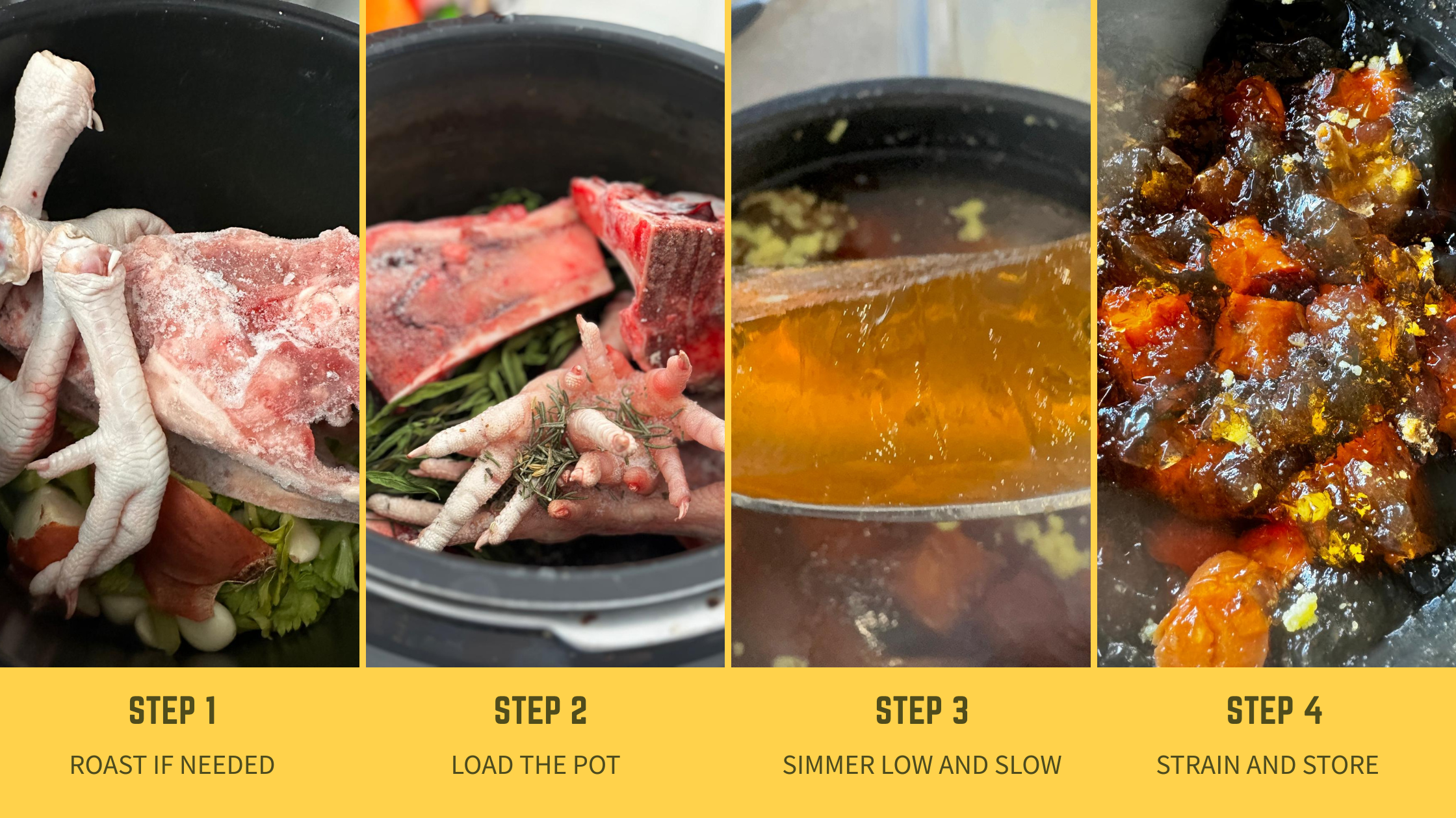 Steps on how to make bone broth Steps on how to make bone broth